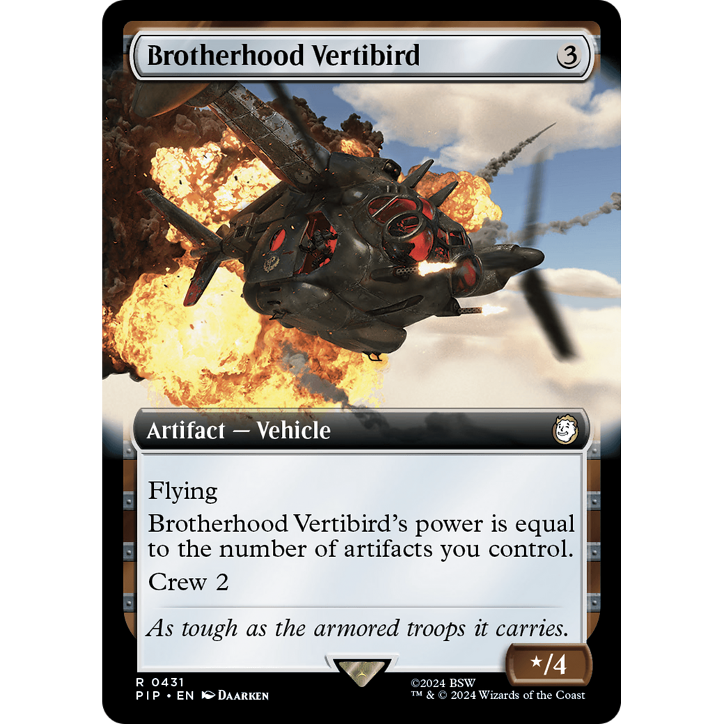 Brotherhood Vertibird (PIP-431) - Fallout: (Extended Art) Foil