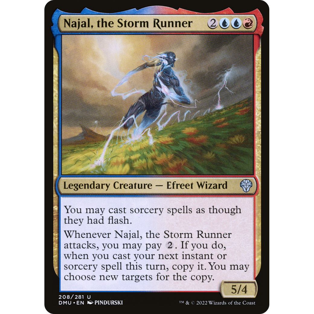 Najal, the Storm Runner (DMU-208) - Dominaria United Foil