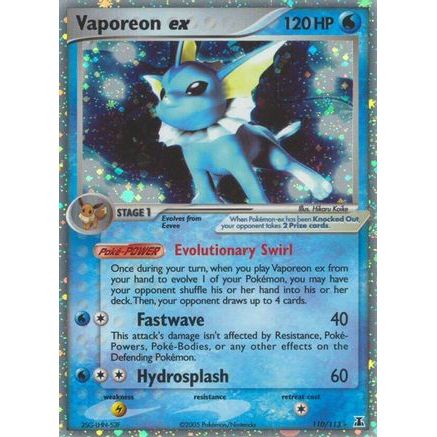 Vaporeon ex 110/113 - Delta Species Holofoil