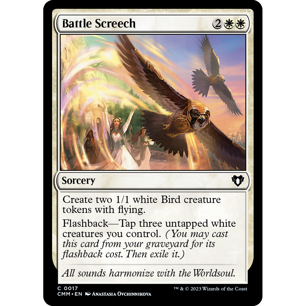 Battle Screech (CMM-017) - Commander Masters Foil