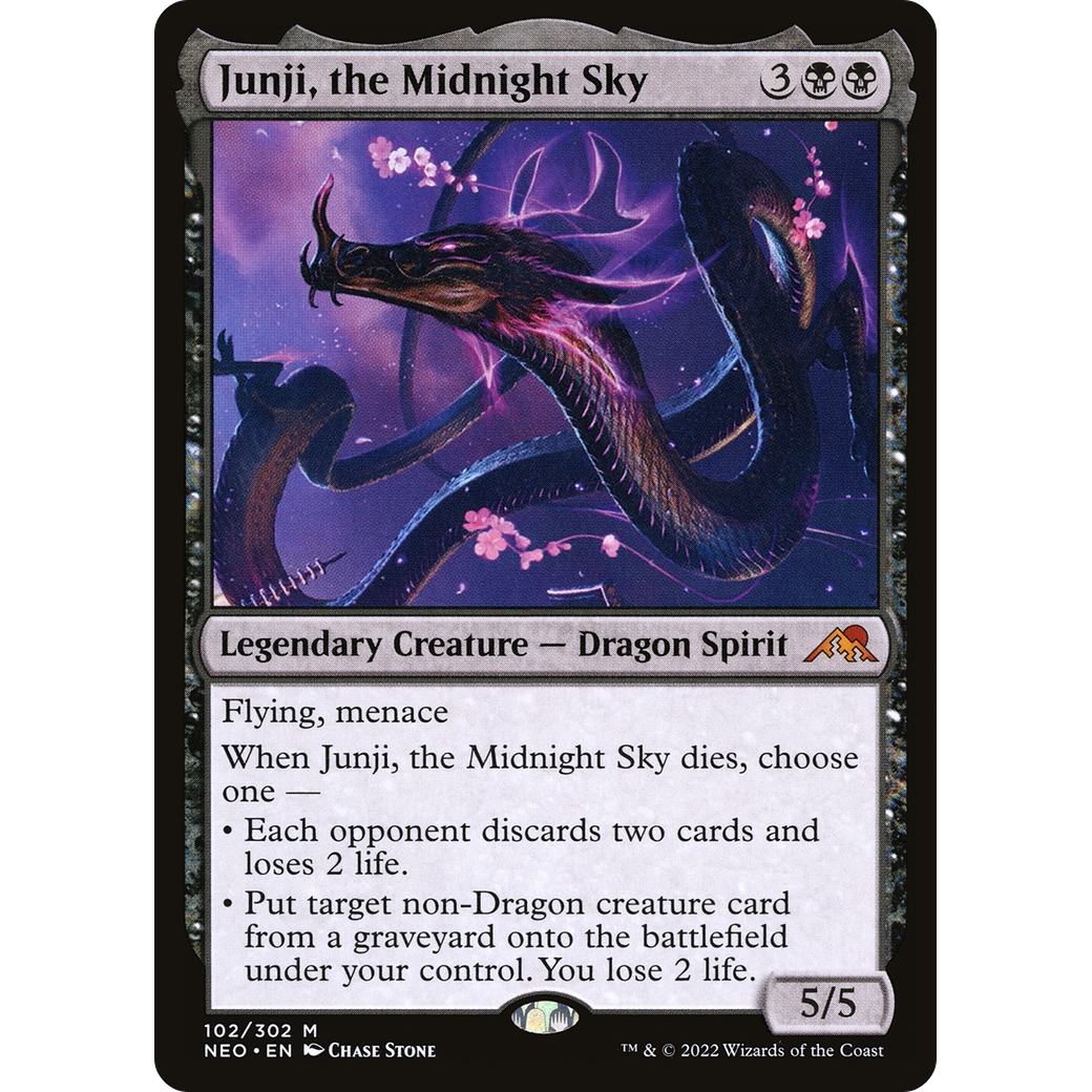 Junji, the Midnight Sky (NEO-102) - Kamigawa: Neon Dynasty Foil