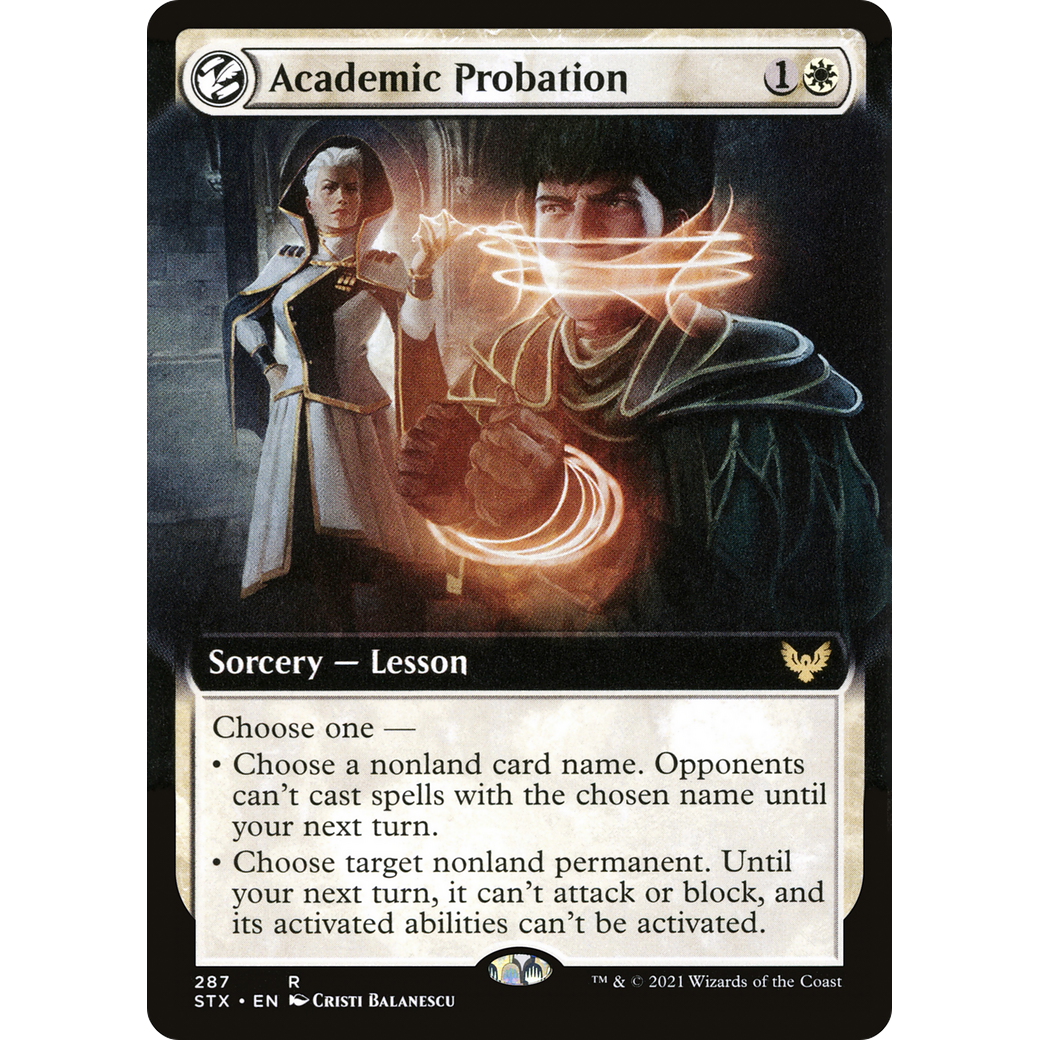 Academic Probation (Extended Art) (STX-287) - Strixhaven: School of Mages: (Extended Art, lesson)