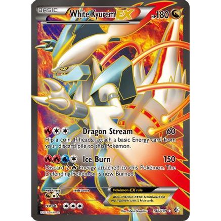 White Kyurem EX (146 Full Art) 146/149 - Boundaries Crossed Holofoil