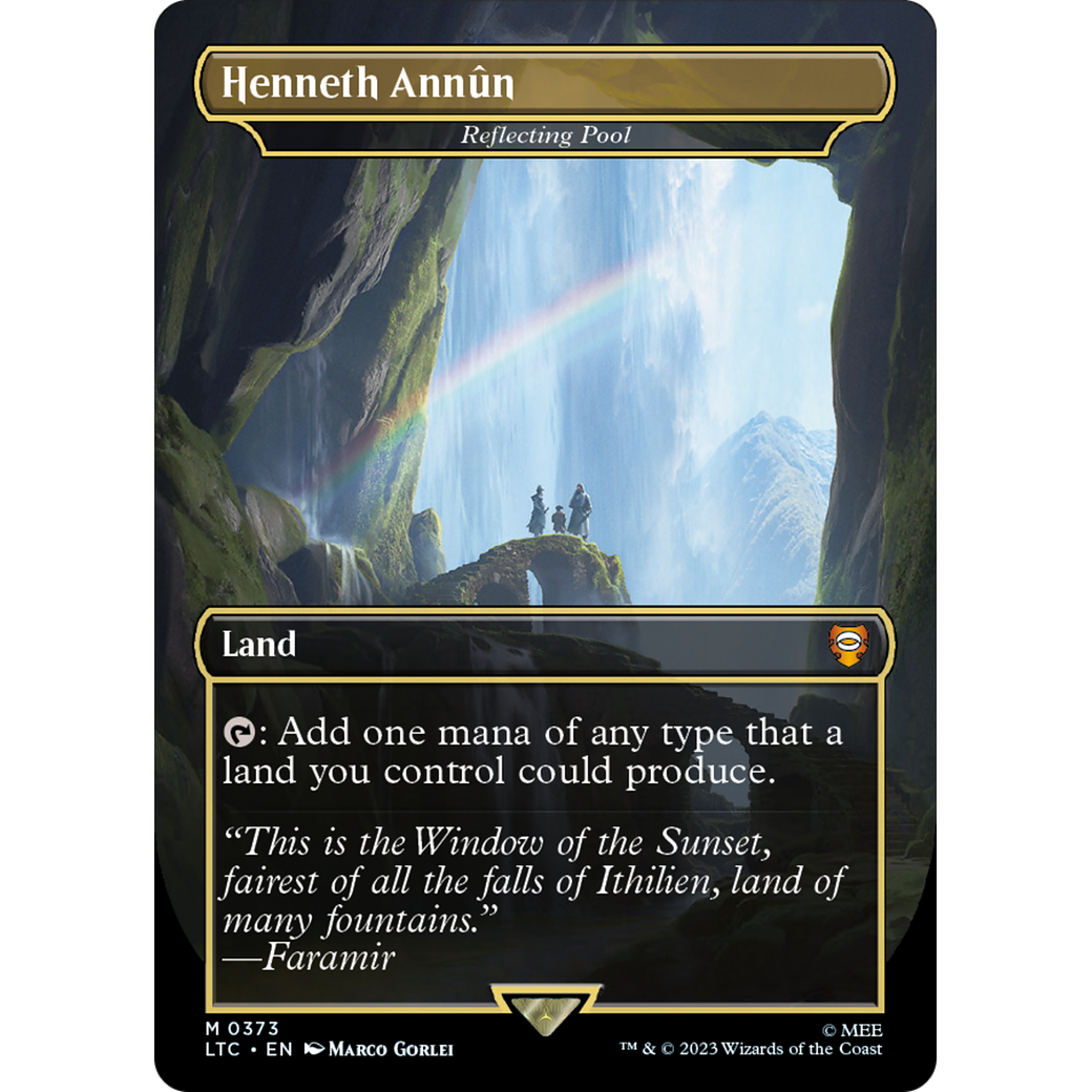 Reflecting Pool (LTC-373) - Tales of Middle-earth Commander / Henneth Annûn (Borderless) Foil