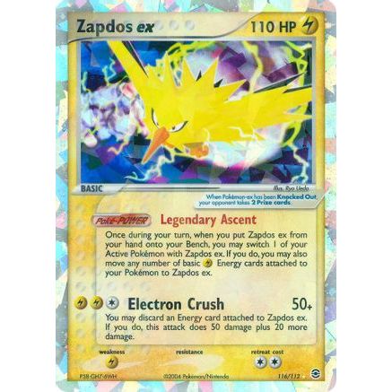 Zapdos ex 116/112 - FireRed & LeafGreen Holofoil
