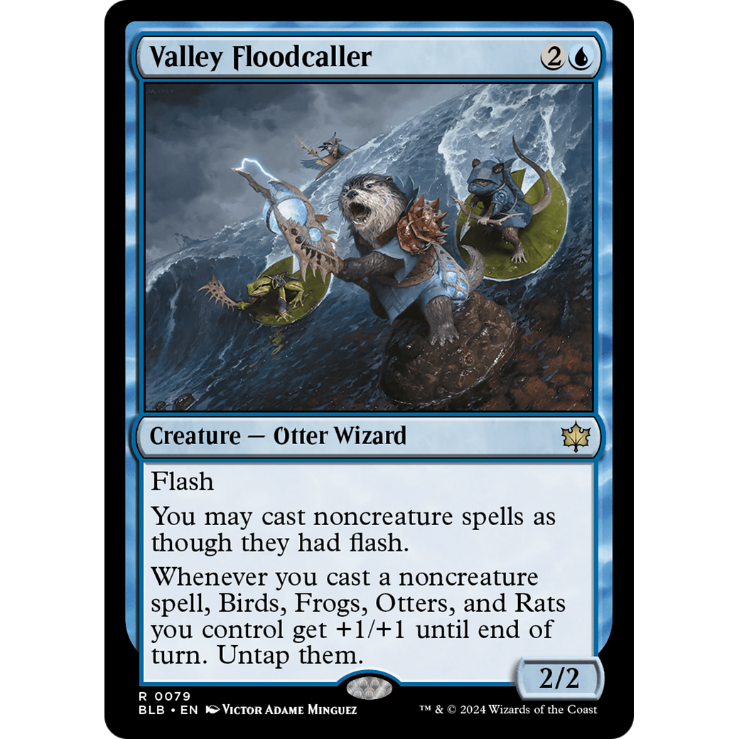 Valley Floodcaller (BLB-079) - Bloomburrow Foil