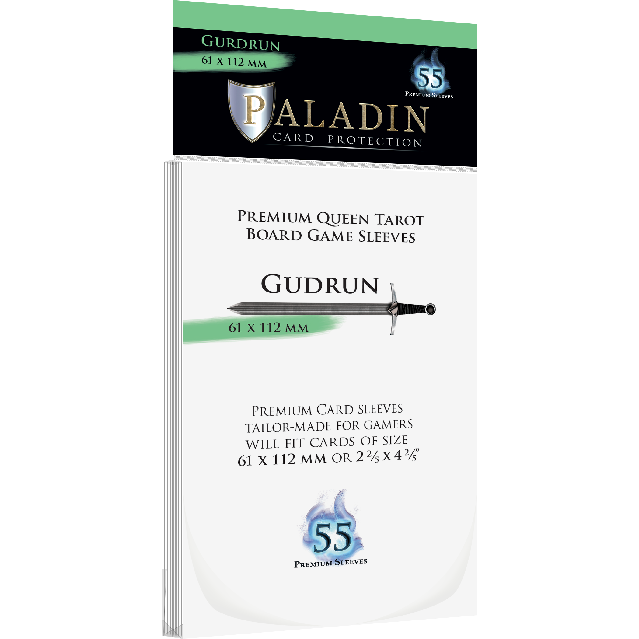 Paladin Board Game Sleeves: Gudrun (61x112mm)