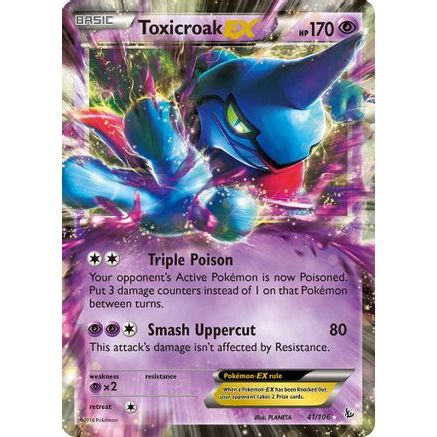 Toxicroak EX 41/106 - XY Flashfire Holofoil