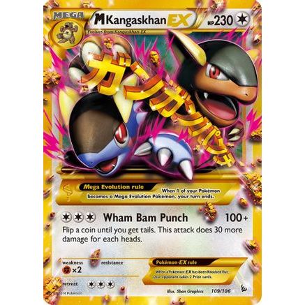 M Kangaskhan EX (109 Secret Rare) 109/106 - XY Flashfire Holofoil