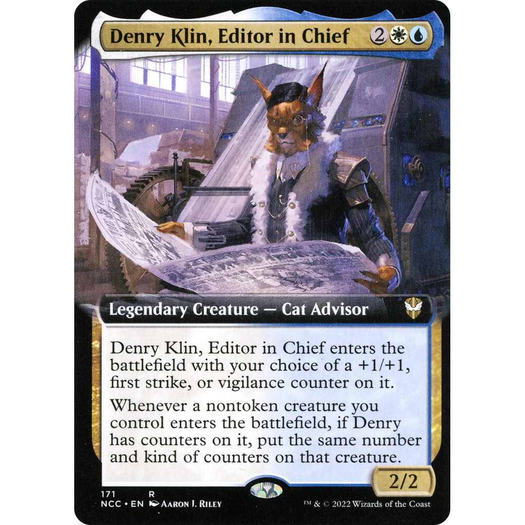 Denry Klin, Editor in Chief (Extended Art) (NCC-171) - New Capenna Commander: (Extended Art)