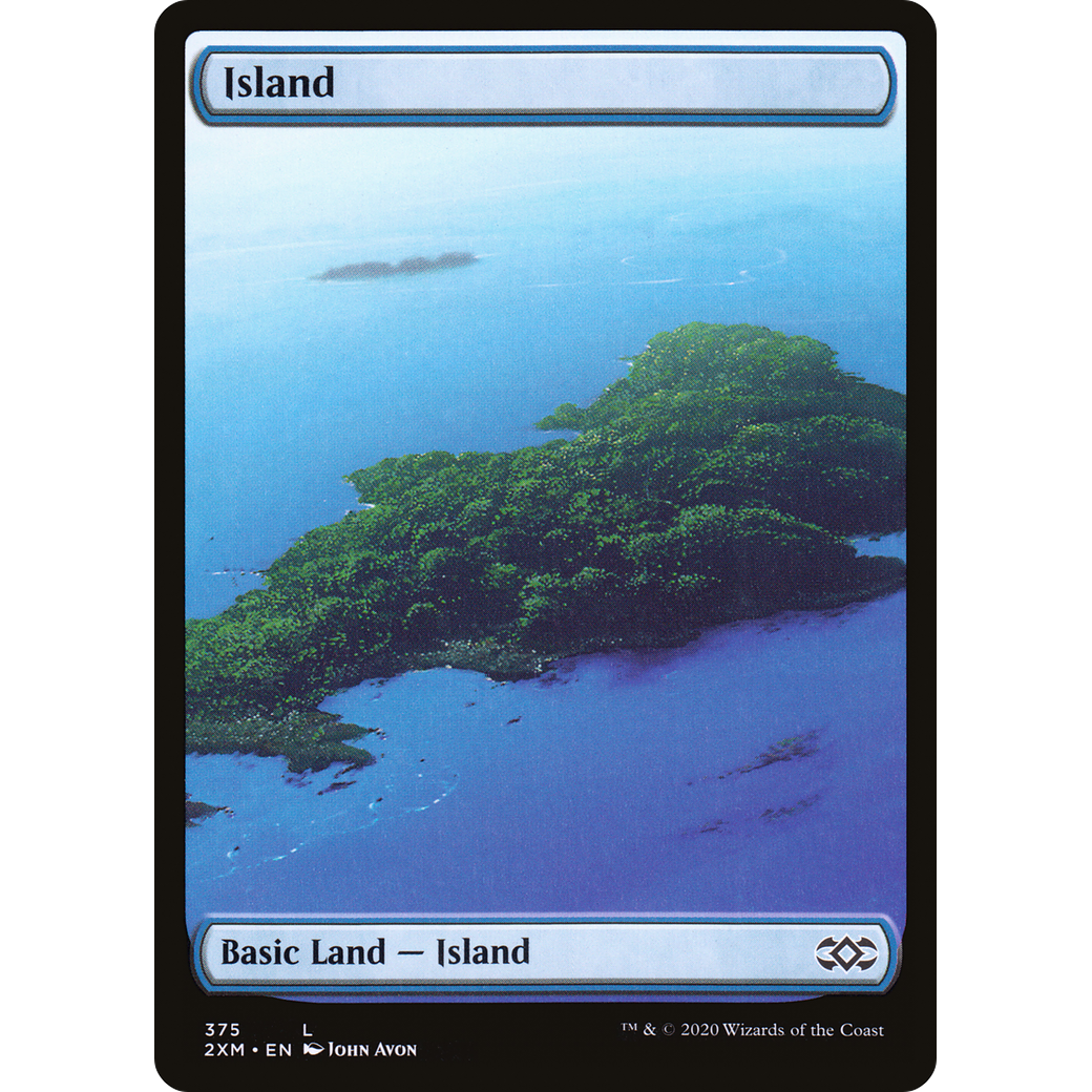 Island (375) (2XM-375) - Double Masters Foil