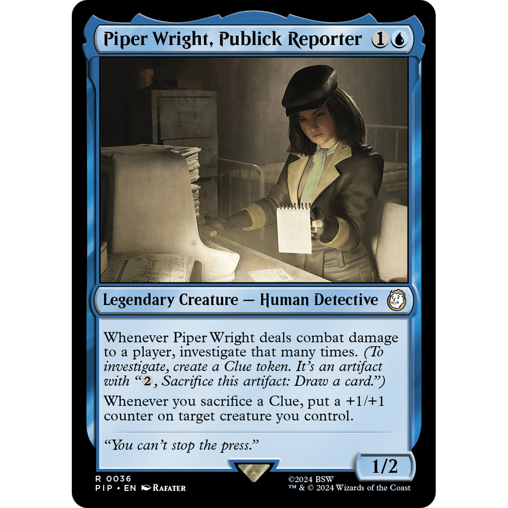 Piper Wright, Publick Reporter (PIP-036) - Fallout Foil