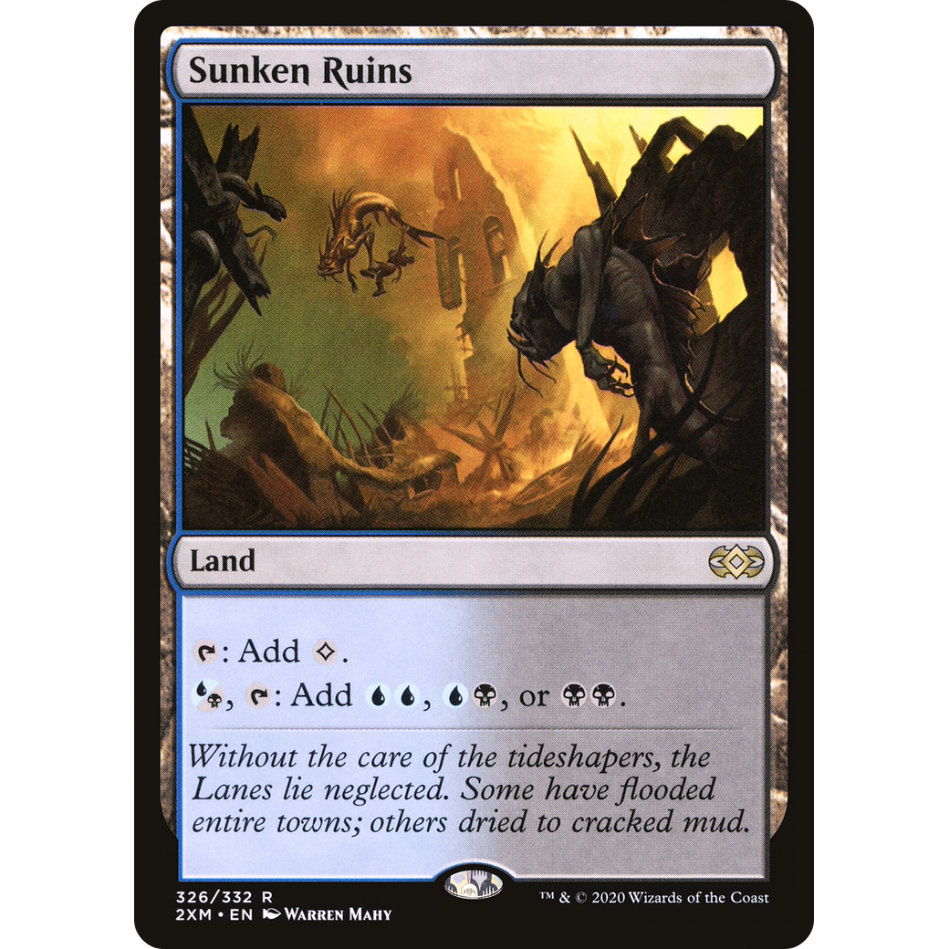 Sunken Ruins (2XM-326) - Double Masters Foil