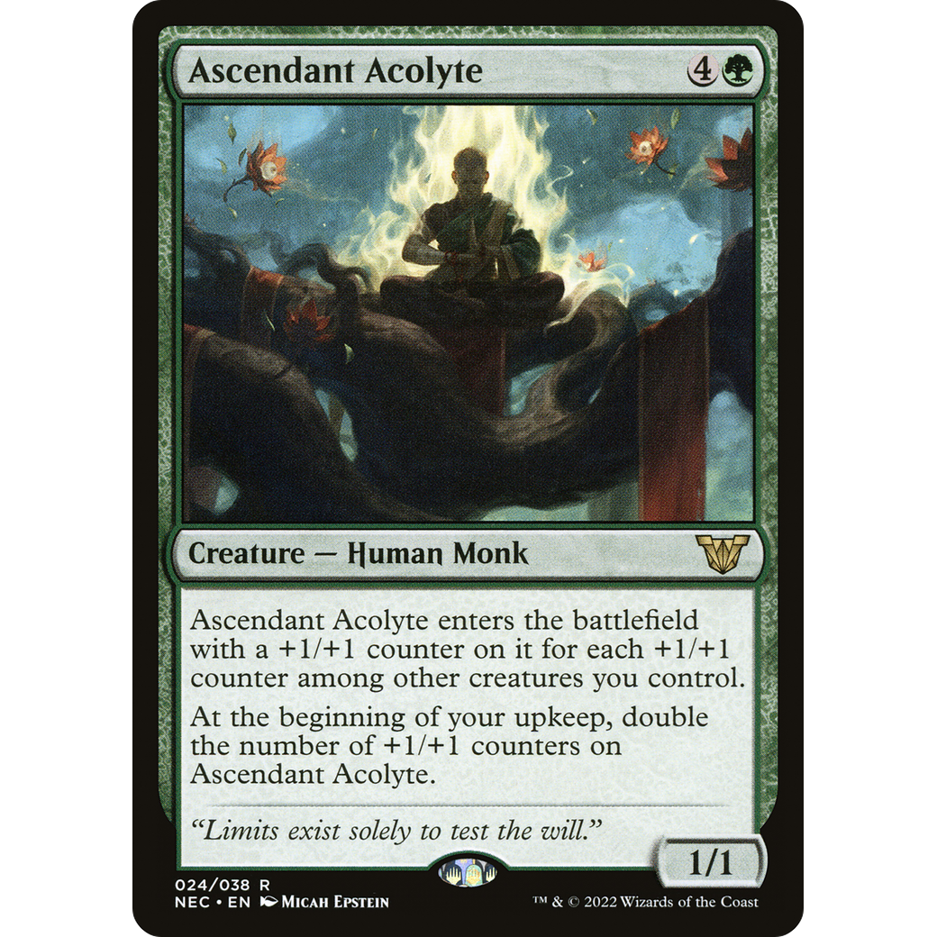 Ascendant Acolyte (NEC-024) - Neon Dynasty Commander