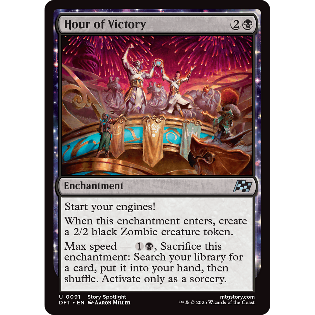 Hour of Victory (DFT-091) - Aetherdrift: (enchantment) Foil