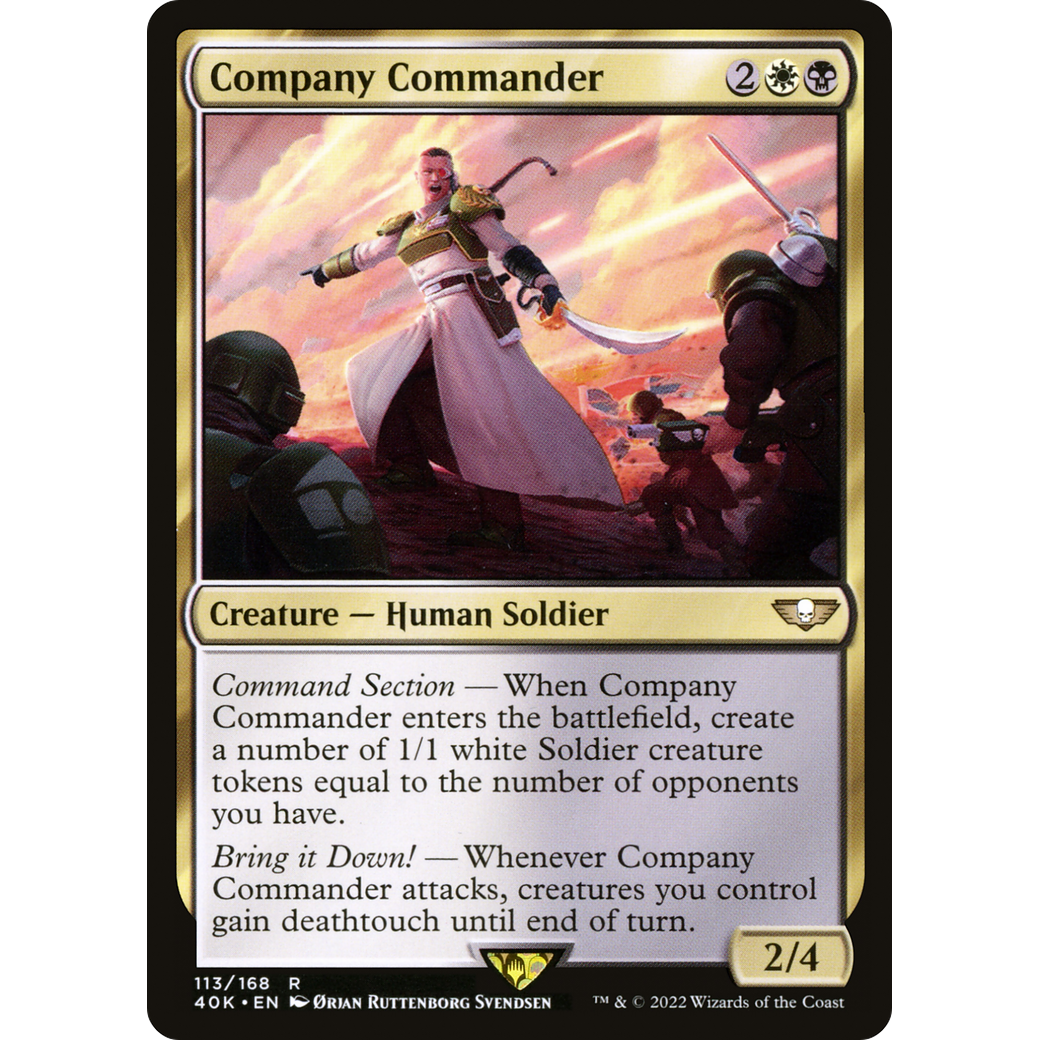 Company Commander (40K-113) - Warhammer 40,000 Commander