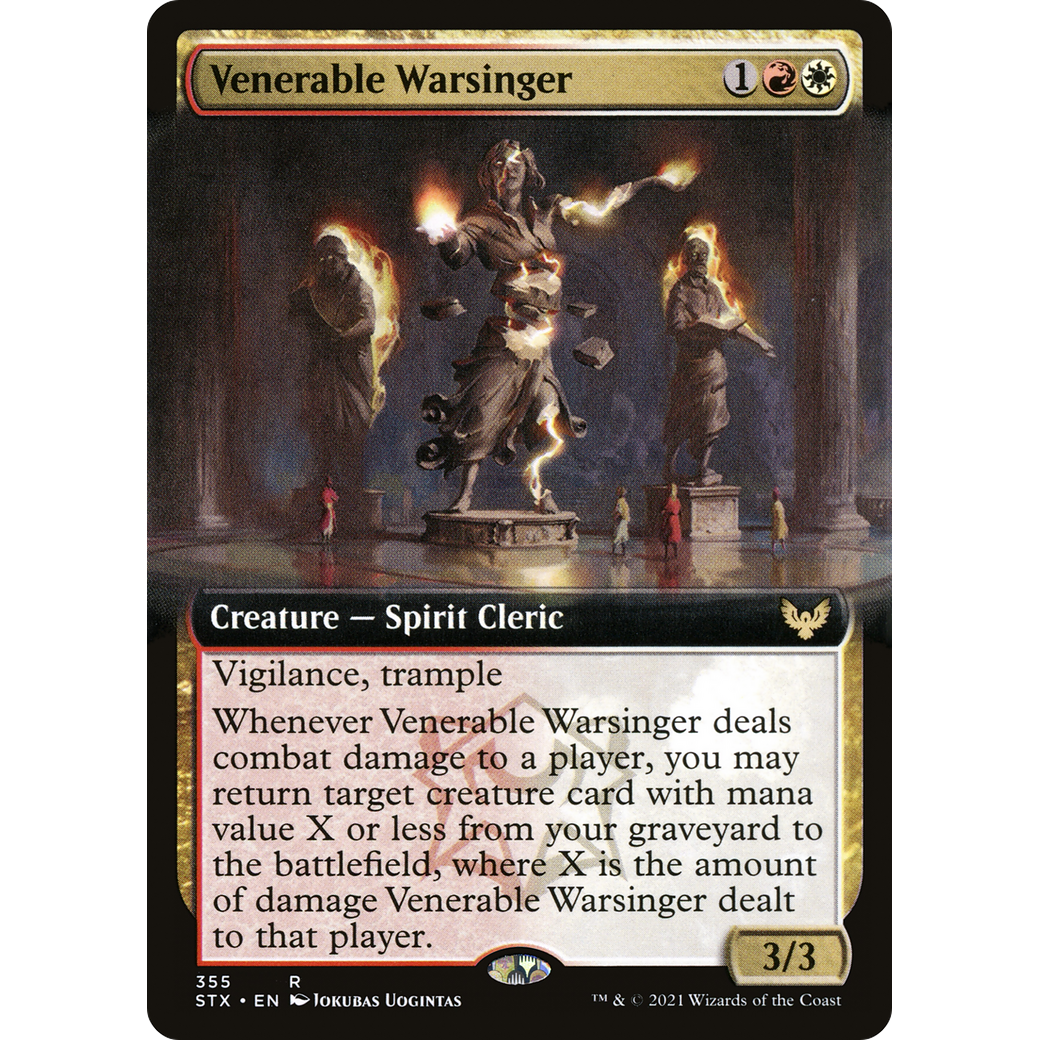 Venerable Warsinger (Extended Art) (STX-355) - Strixhaven: School of Mages: (Extended Art)