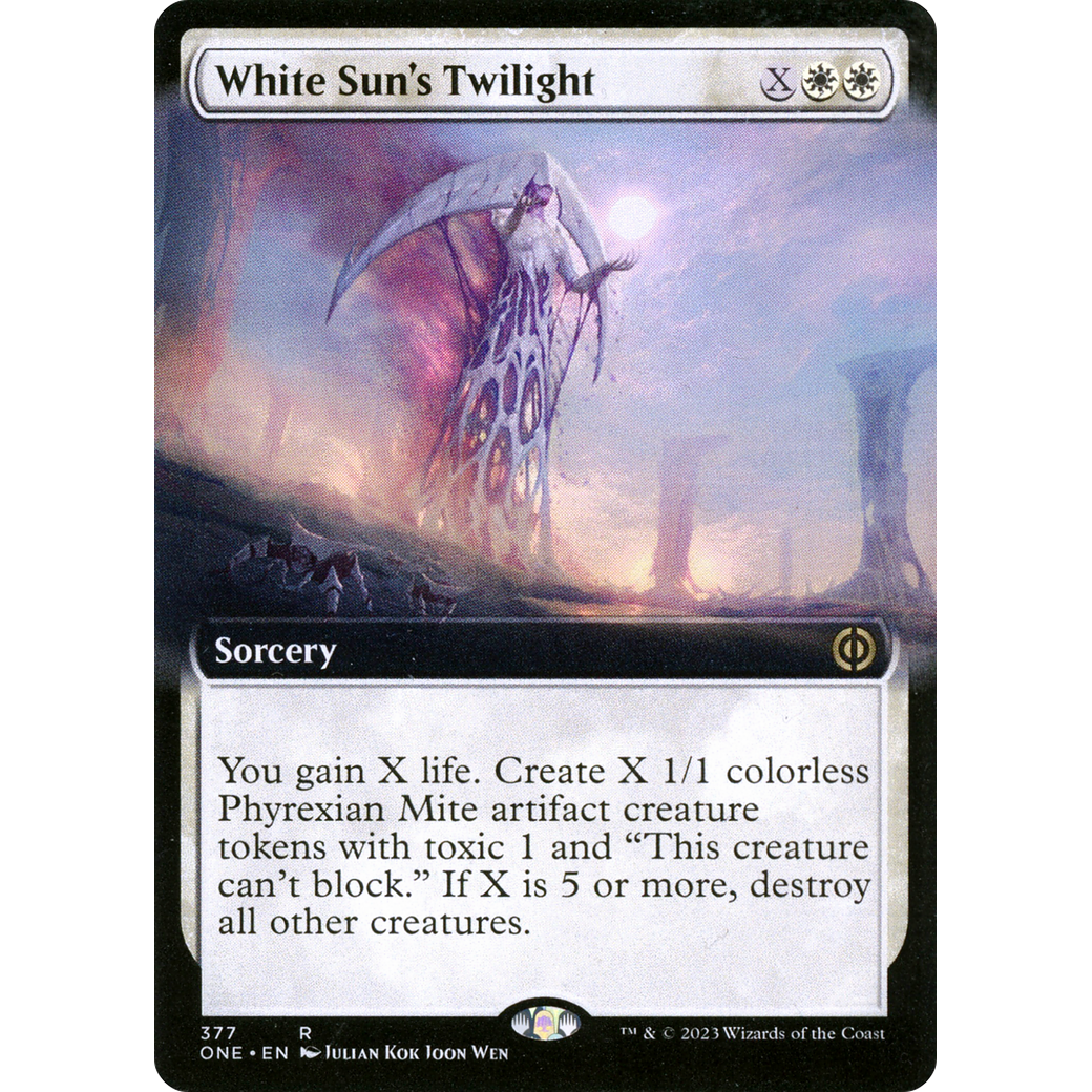 White Sun's Twilight (ONE-377) - Phyrexia: All Will Be One: (Extended Art) Foil