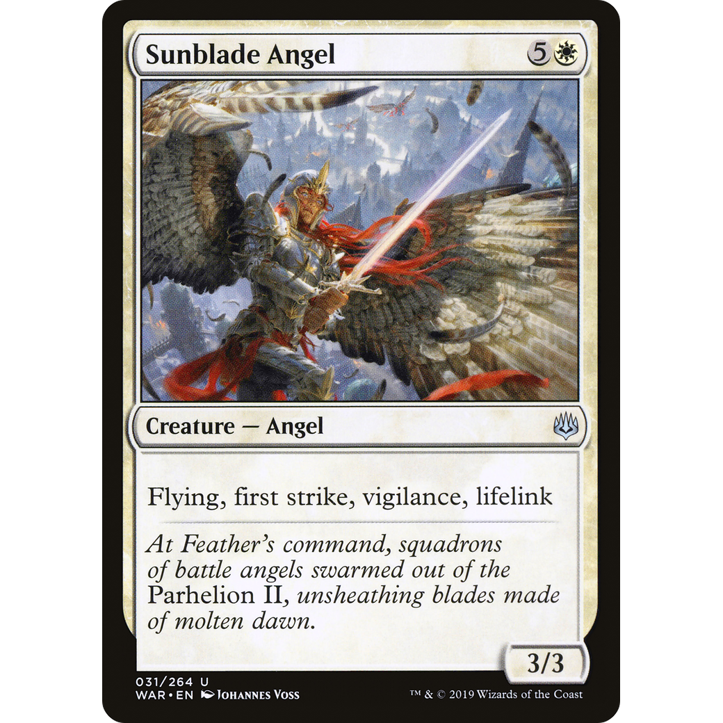 Sunblade Angel (WAR-031) - War of the Spark Foil