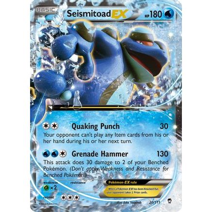 Seismitoad EX 20/111 - XY Furious Fists Holofoil