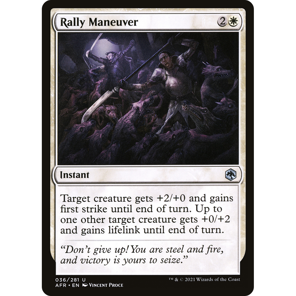 Rally Maneuver (AFR-036) - Adventures in the Forgotten Realms Foil