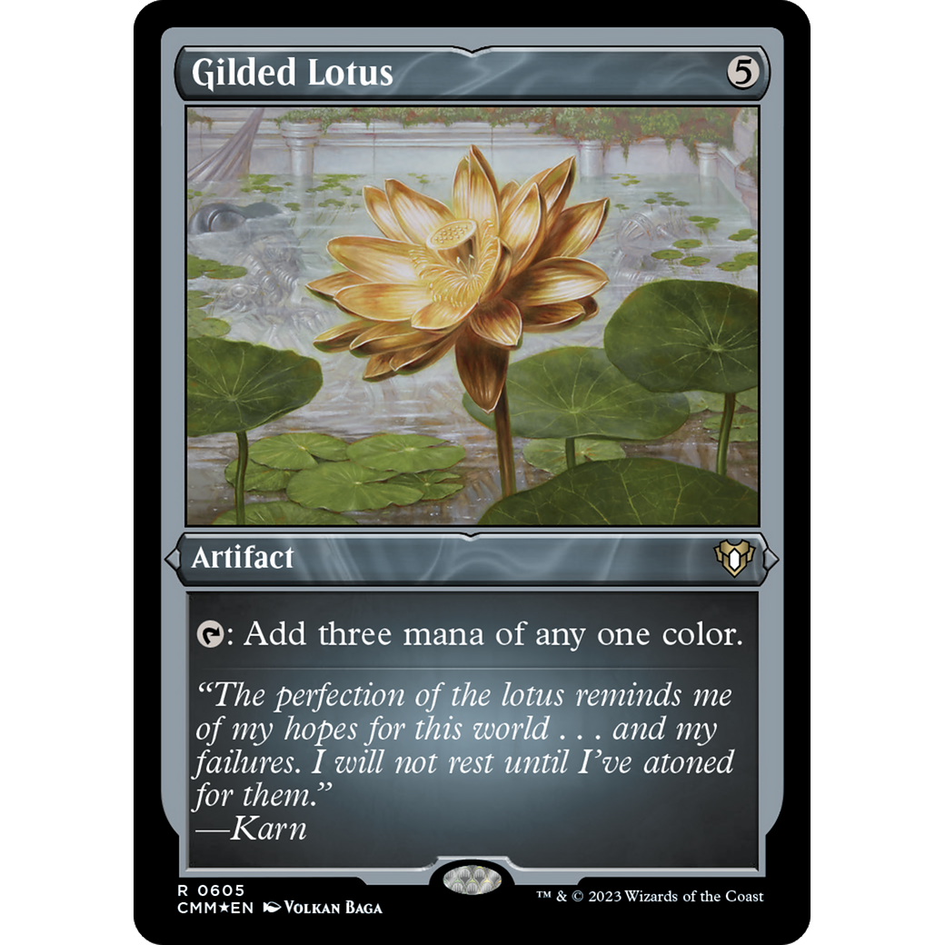 Gilded Lotus (CMM-605) - Commander Masters Etched Foil