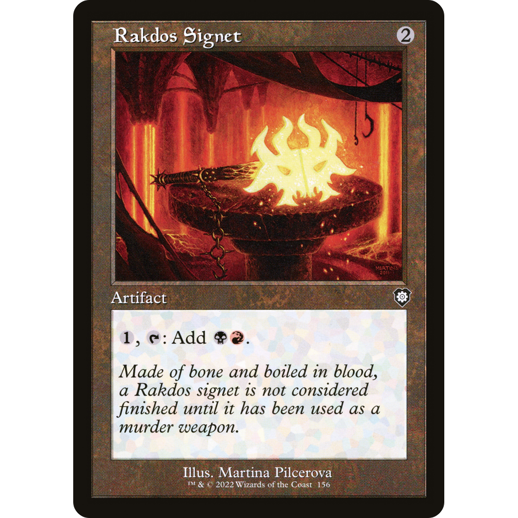 Rakdos Signet (Retro Frame) (BRC-156) - The Brothers' War Commander