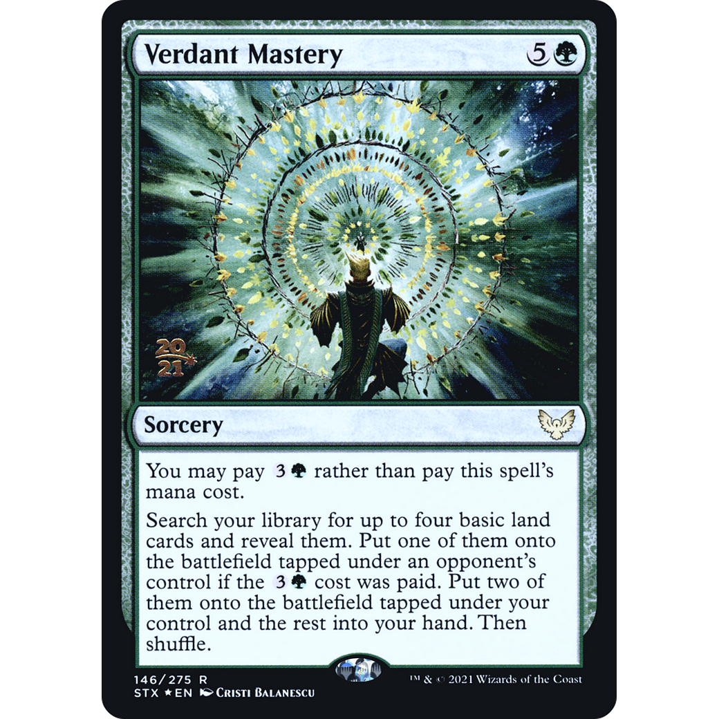 Verdant Mastery (PRE-146) - Strixhaven: School of Mages Promos Foil