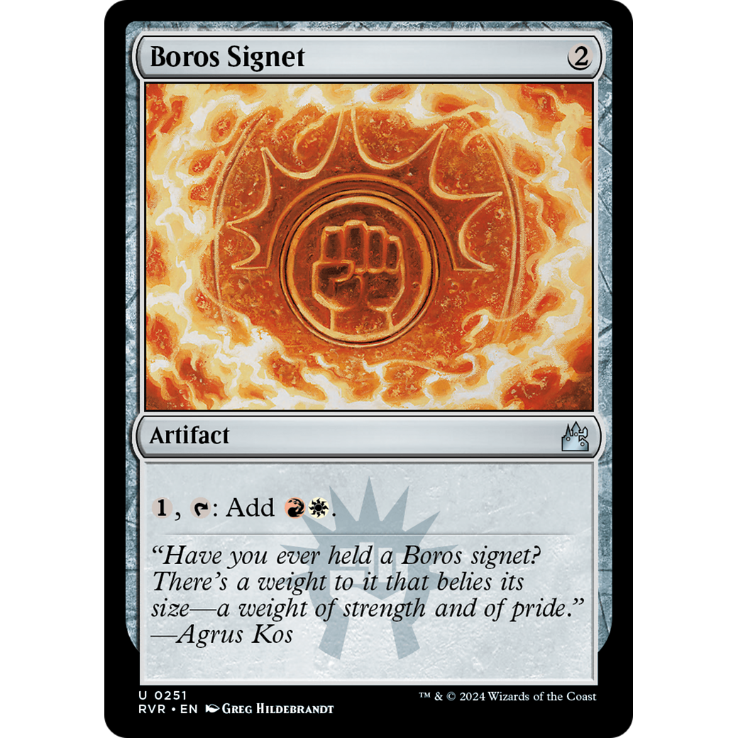 Boros Signet (RVR-251) - Ravnica Remastered Foil