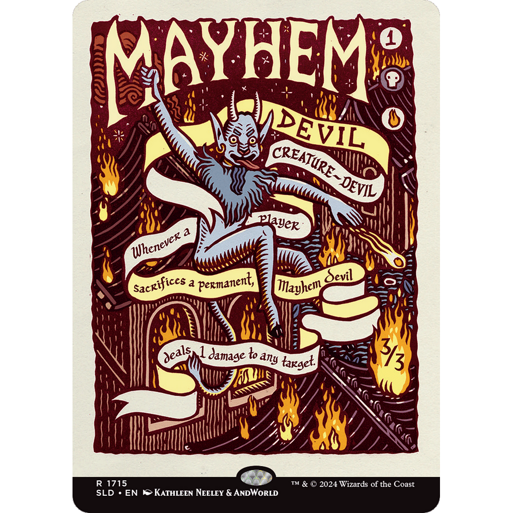 Mayhem Devil (SLD-1715) - Secret Lair Drop (Borderless)