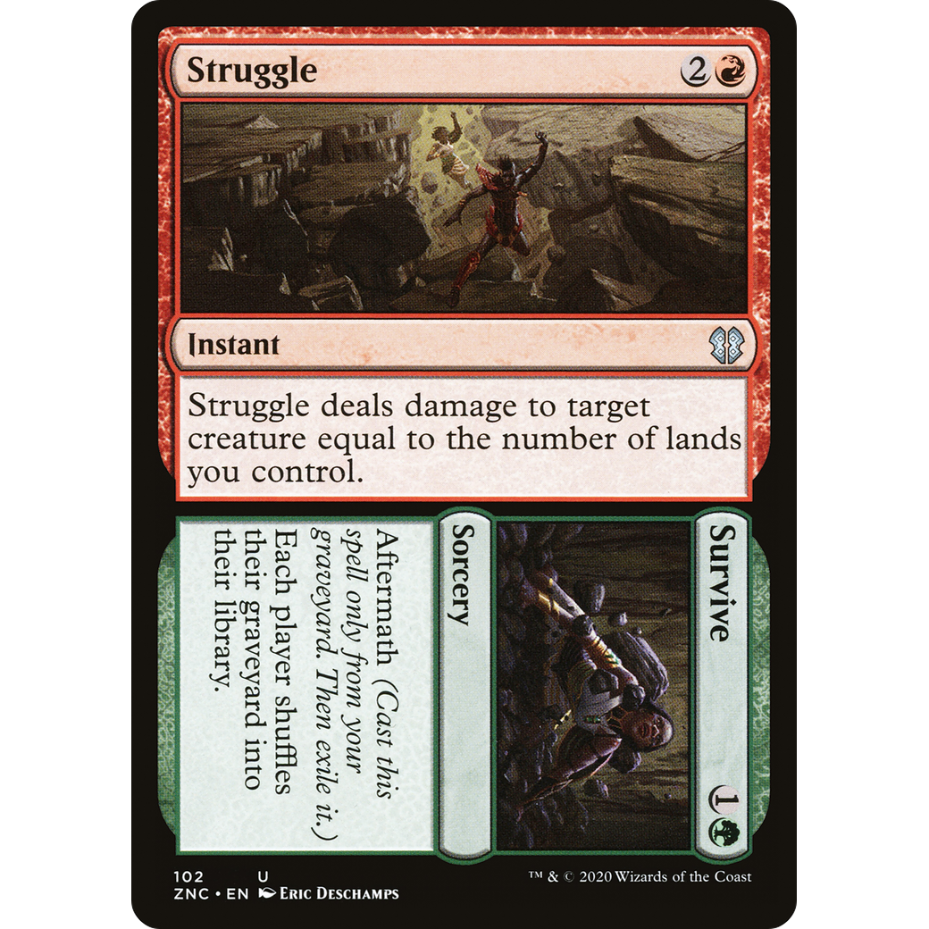 Struggle // Survive (ZNC-102) - Zendikar Rising Commander