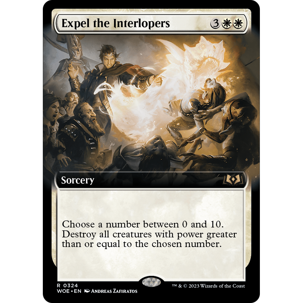 Expel the Interlopers (WOE-324) - Wilds of Eldraine: (Extended Art) Foil