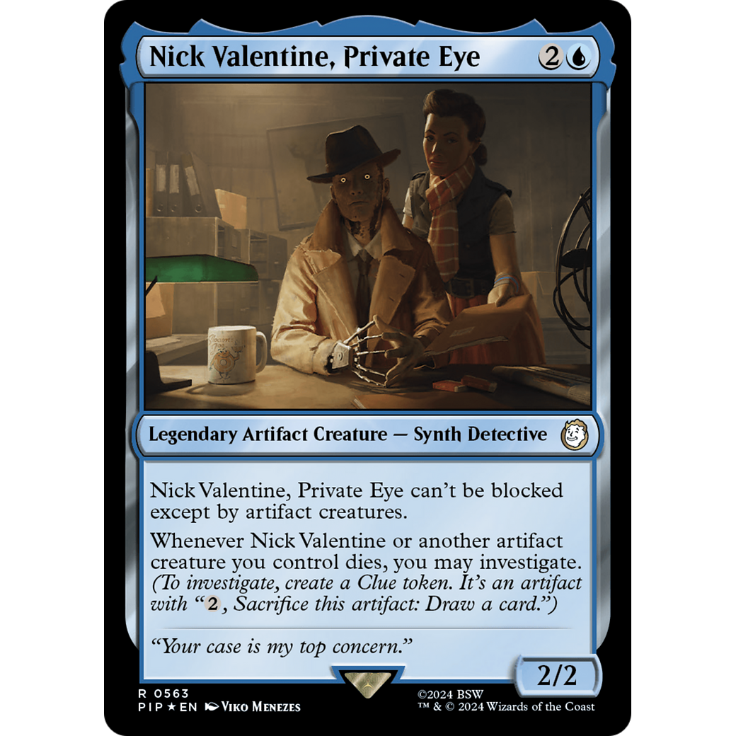 Nick Valentine, Private Eye (PIP-563) - Fallout Foil
