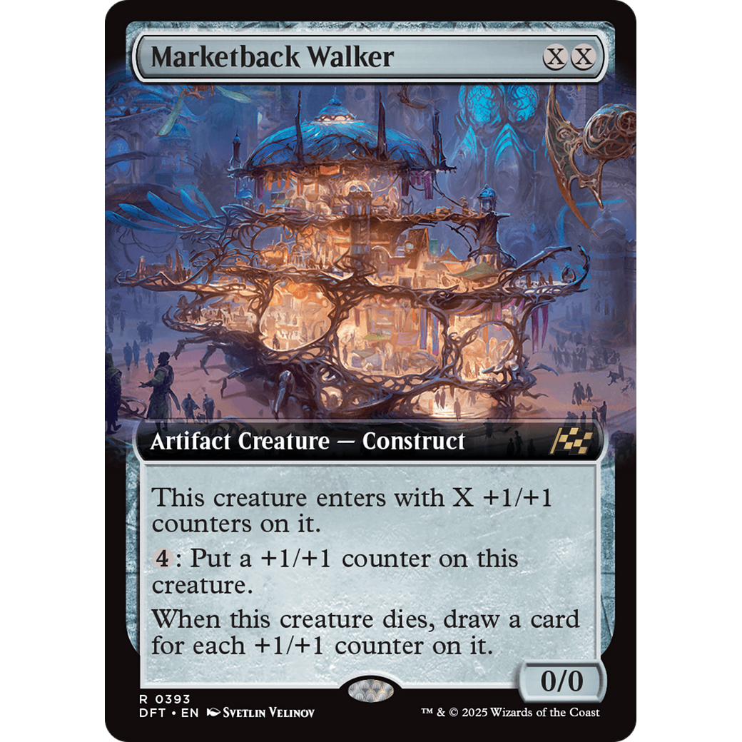 Marketback Walker (DFT-393) - Aetherdrift: (Extended Art) Foil