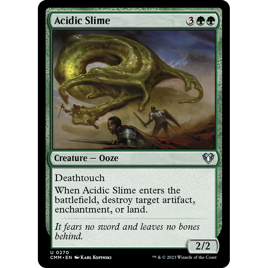 Acidic Slime (CMM-270) - Commander Masters Foil