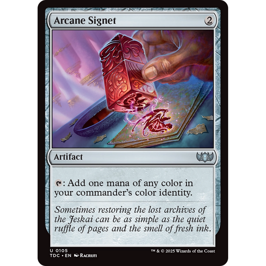 Arcane Signet (TDC-105) - Commander: Tarkir: Dragonstorm
