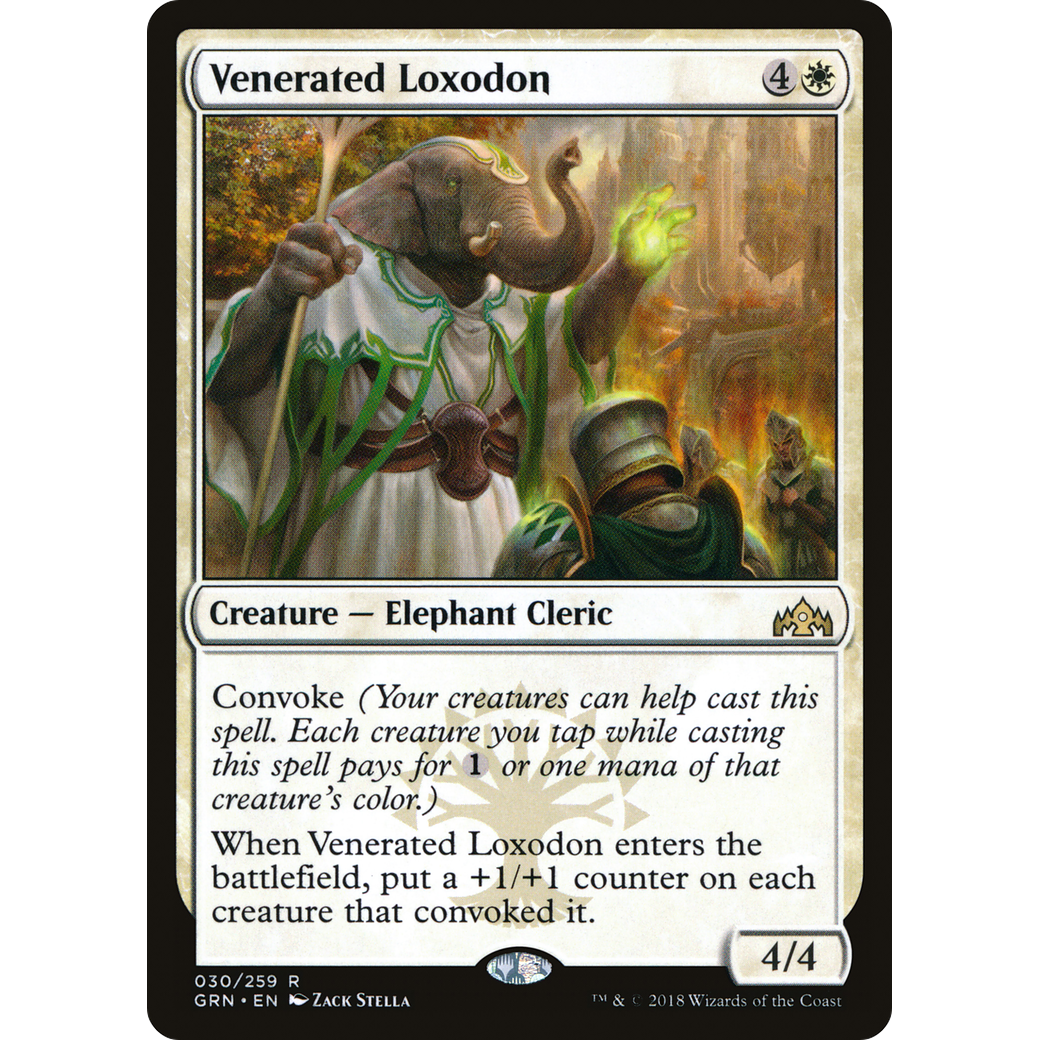 Venerated Loxodon (GRN-030) - Guilds of Ravnica Foil