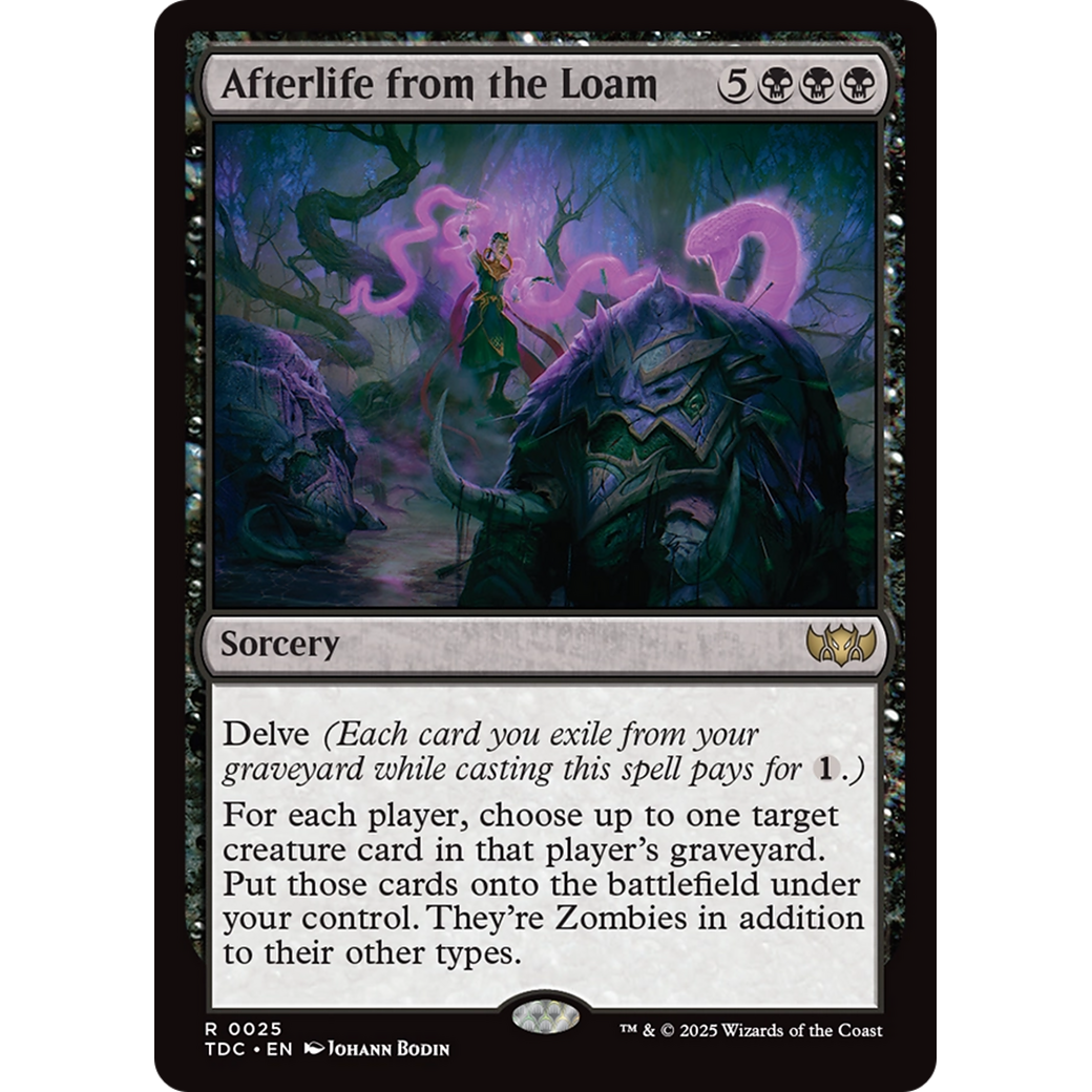 Afterlife from the Loam (TDC-025) - Commander: Tarkir: Dragonstorm