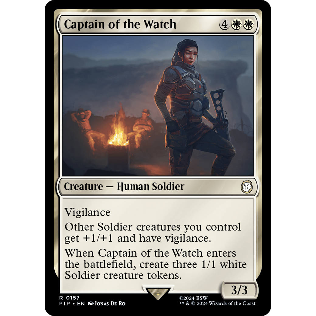 Captain of the Watch (PIP-157) - Fallout