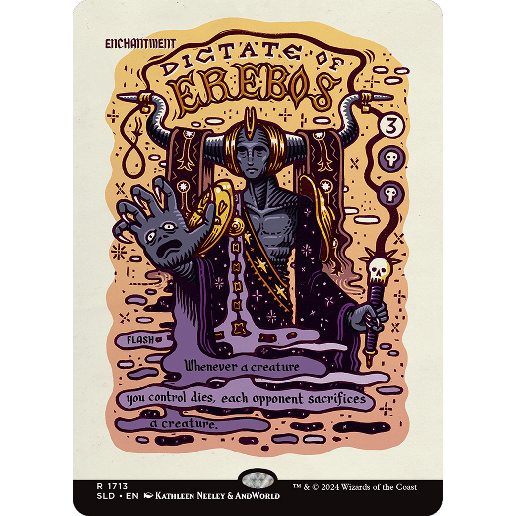 Dictate of Erebos (SLD-1713) - Secret Lair Drop (Borderless)