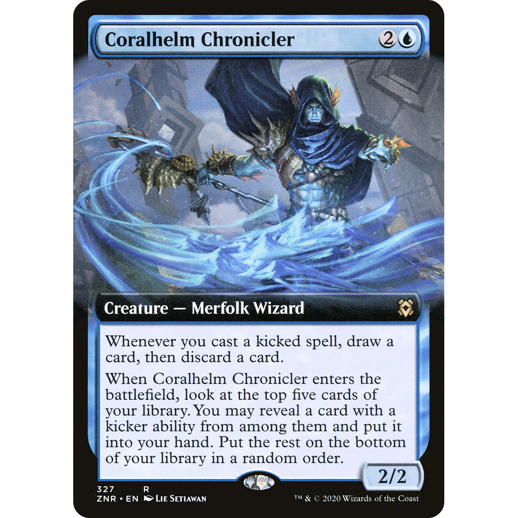 Coralhelm Chronicler (Extended Art) (ZNR-327) - Zendikar Rising: (Extended Art) Foil