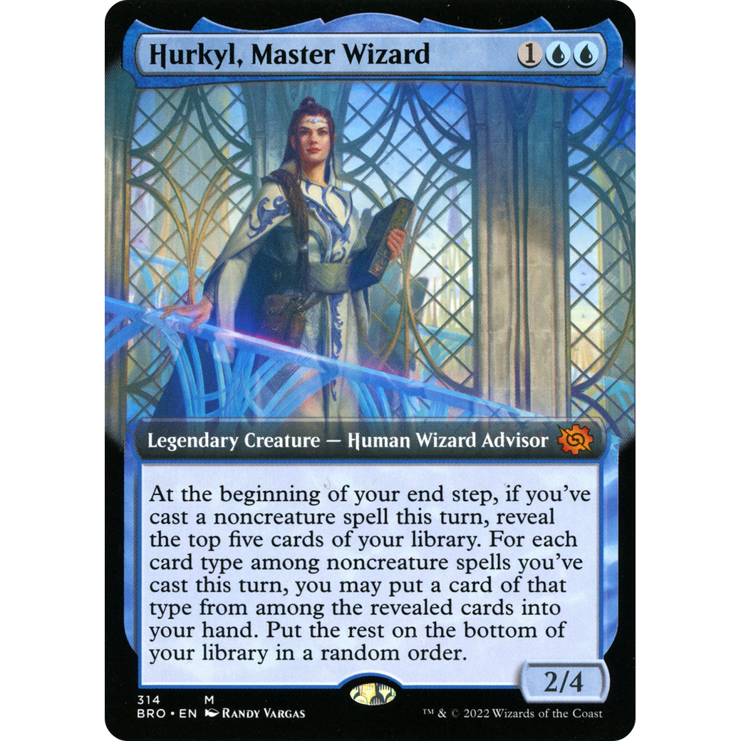 Hurkyl, Master Wizard (Extended Art) (BRO-314) - The Brothers' War: (Extended Art) Foil