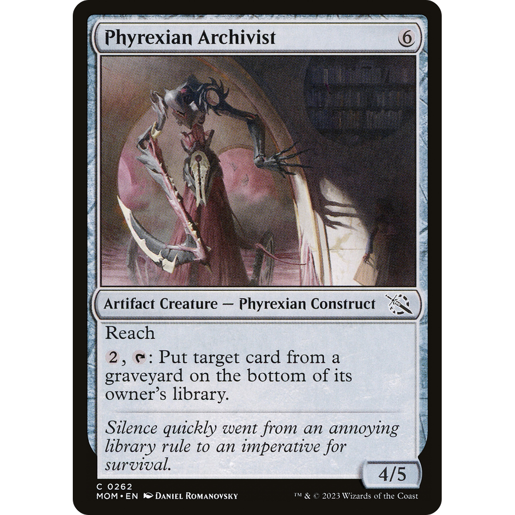 Phyrexian Archivist (MOM-262) - March of the Machine Foil