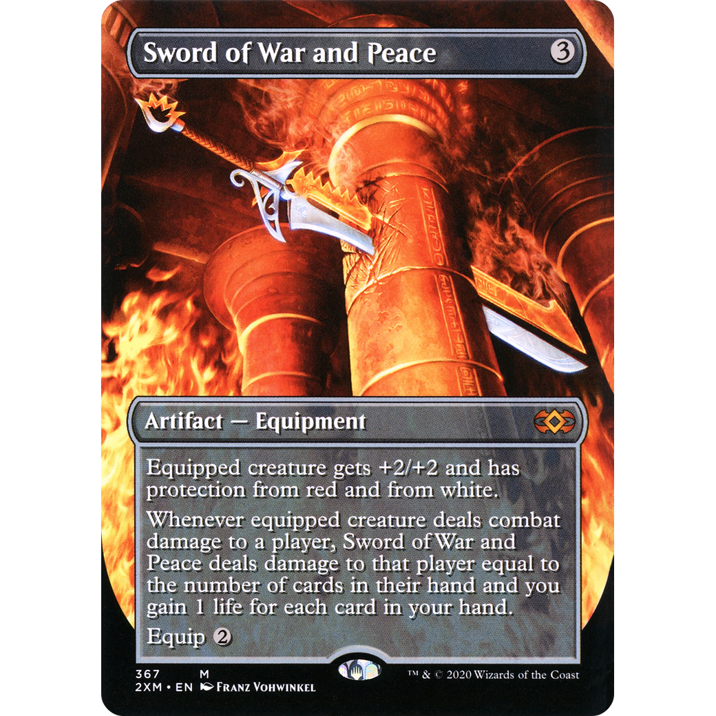 Sword of War and Peace (Borderless) (2XM-367) - Double Masters (Borderless) Foil
