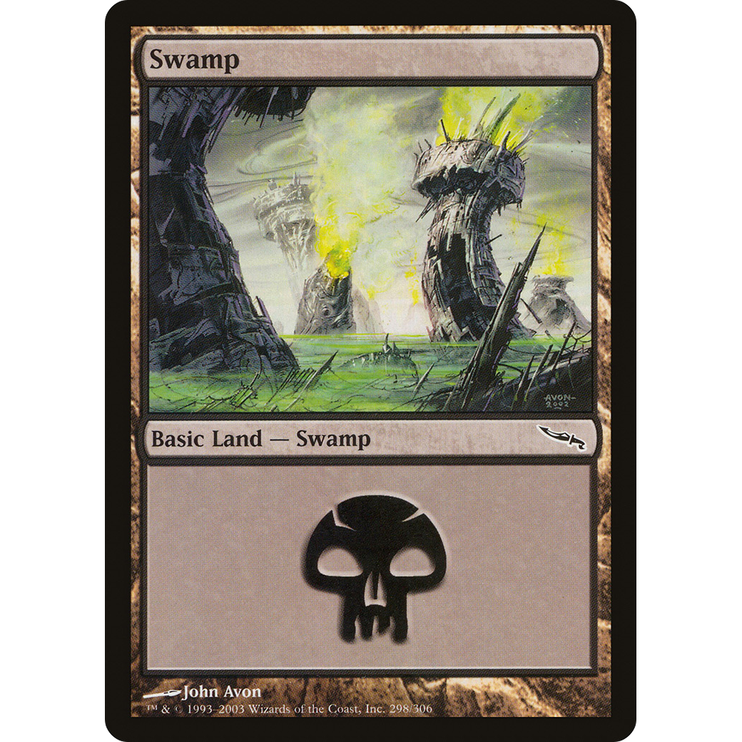Swamp (298) (MRD-298) - Mirrodin Foil
