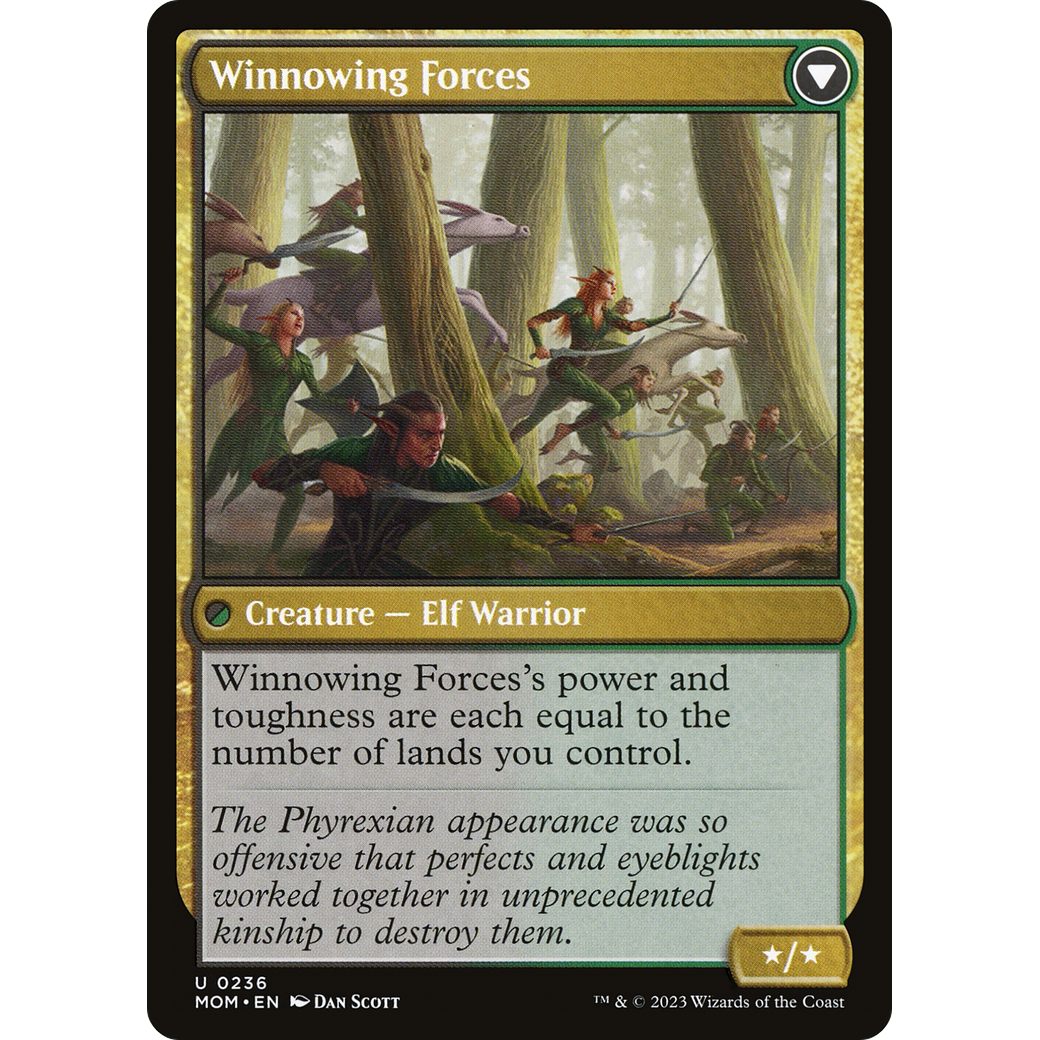 Invasion of Lorwyn // Winnowing Forces (MOM-236) - March of the Machine Foil