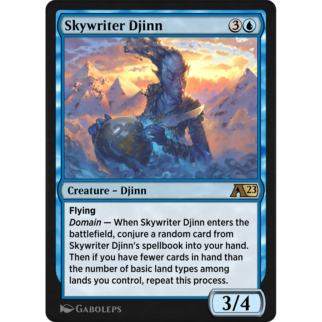 Skywriter Djinn (YDMU-005) - Alchemy: Dominaria