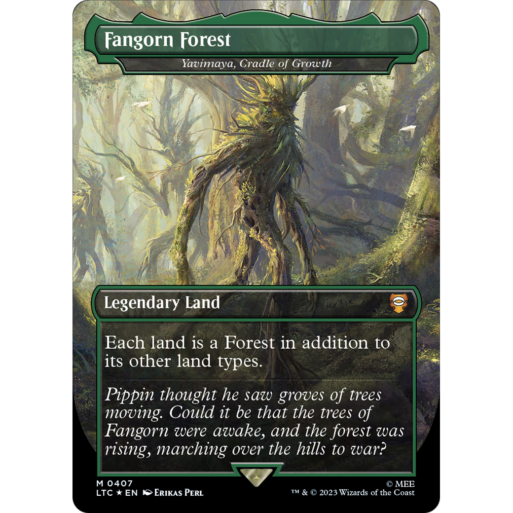 Yavimaya, Cradle of Growth (LTC-407) - Tales of Middle-earth Commander / Fangorn Forest (Borderless) Foil