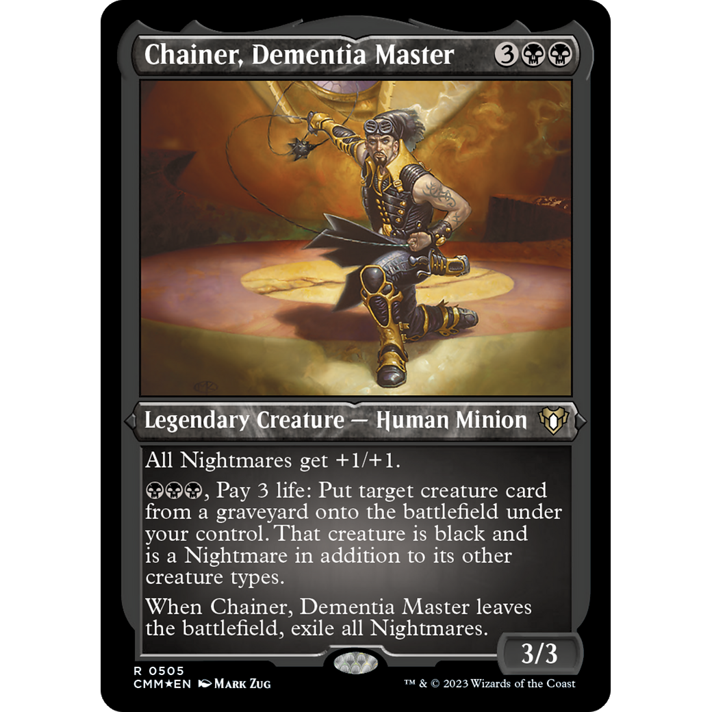 Chainer, Dementia Master (CMM-505) - Commander Masters Etched Foil