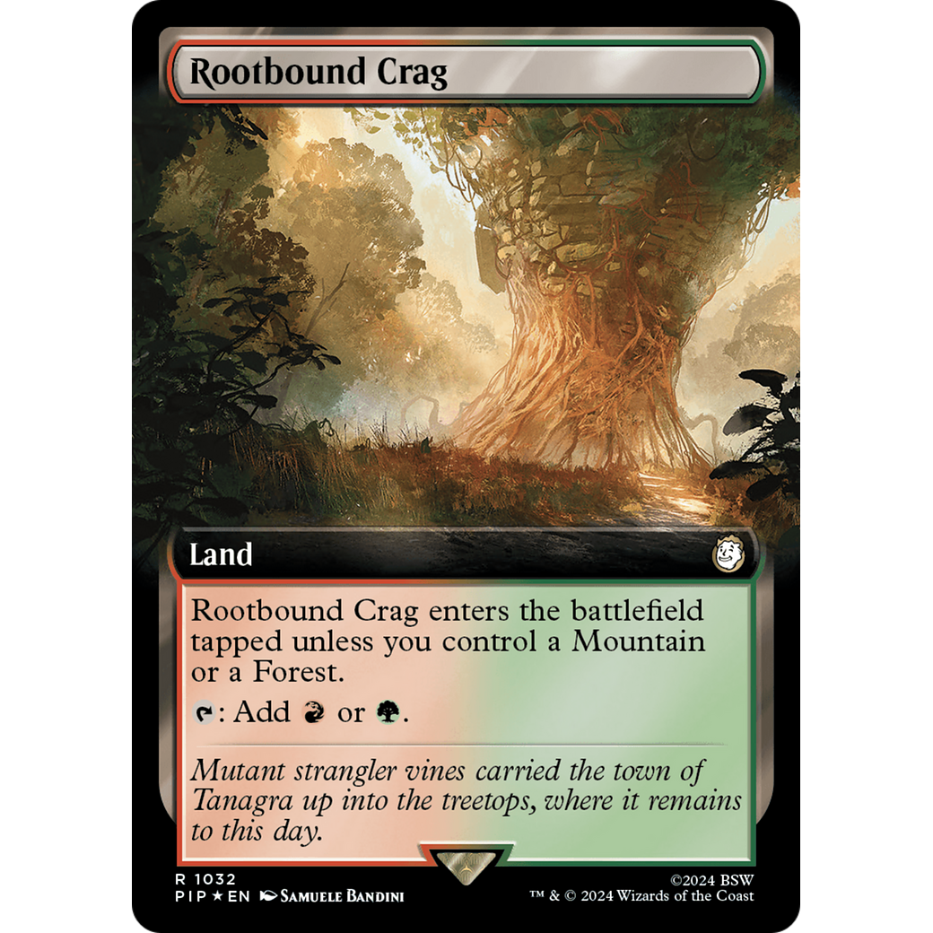 Rootbound Crag (PIP-1032) - Fallout: (Extended Art) Foil